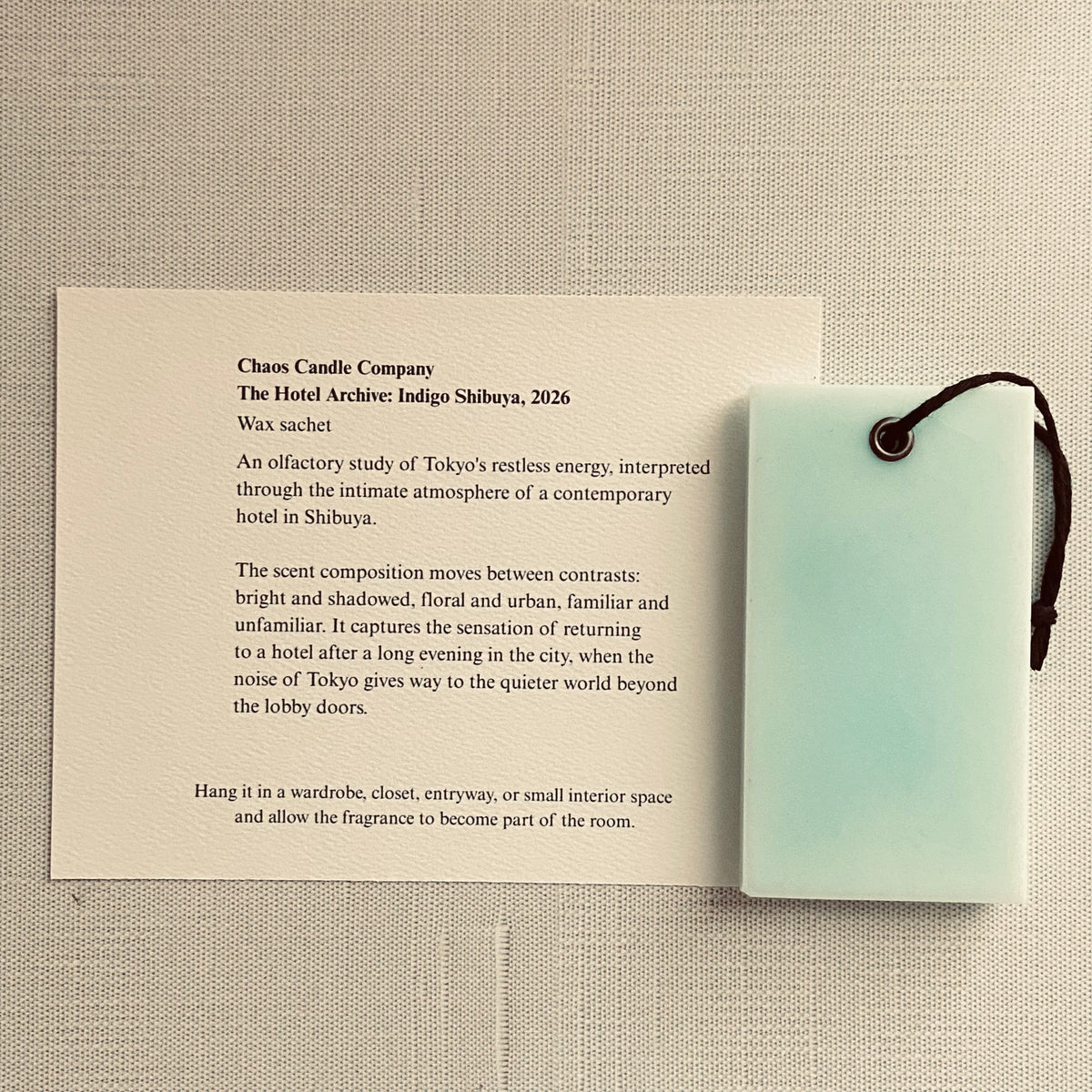THE HOTEL ARCHIVE No. 001: INDIGO SHIBUYA