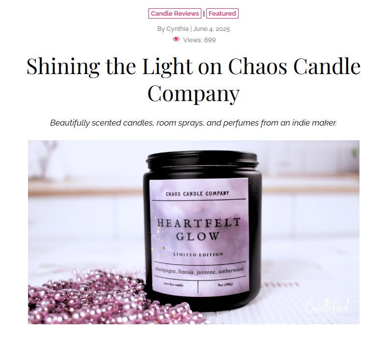 Chaos Candle Company Review: Gothic Meets Fragrance Art