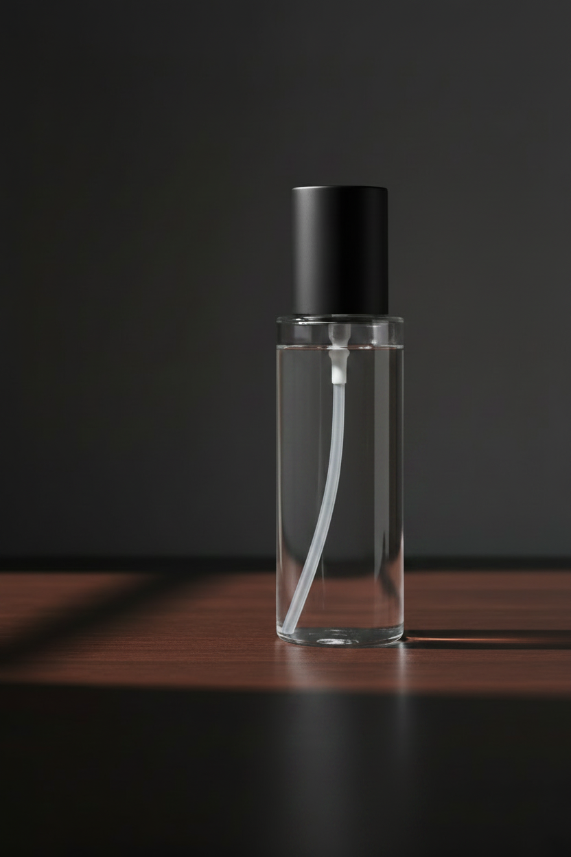 Clear Bottle No Label Moody