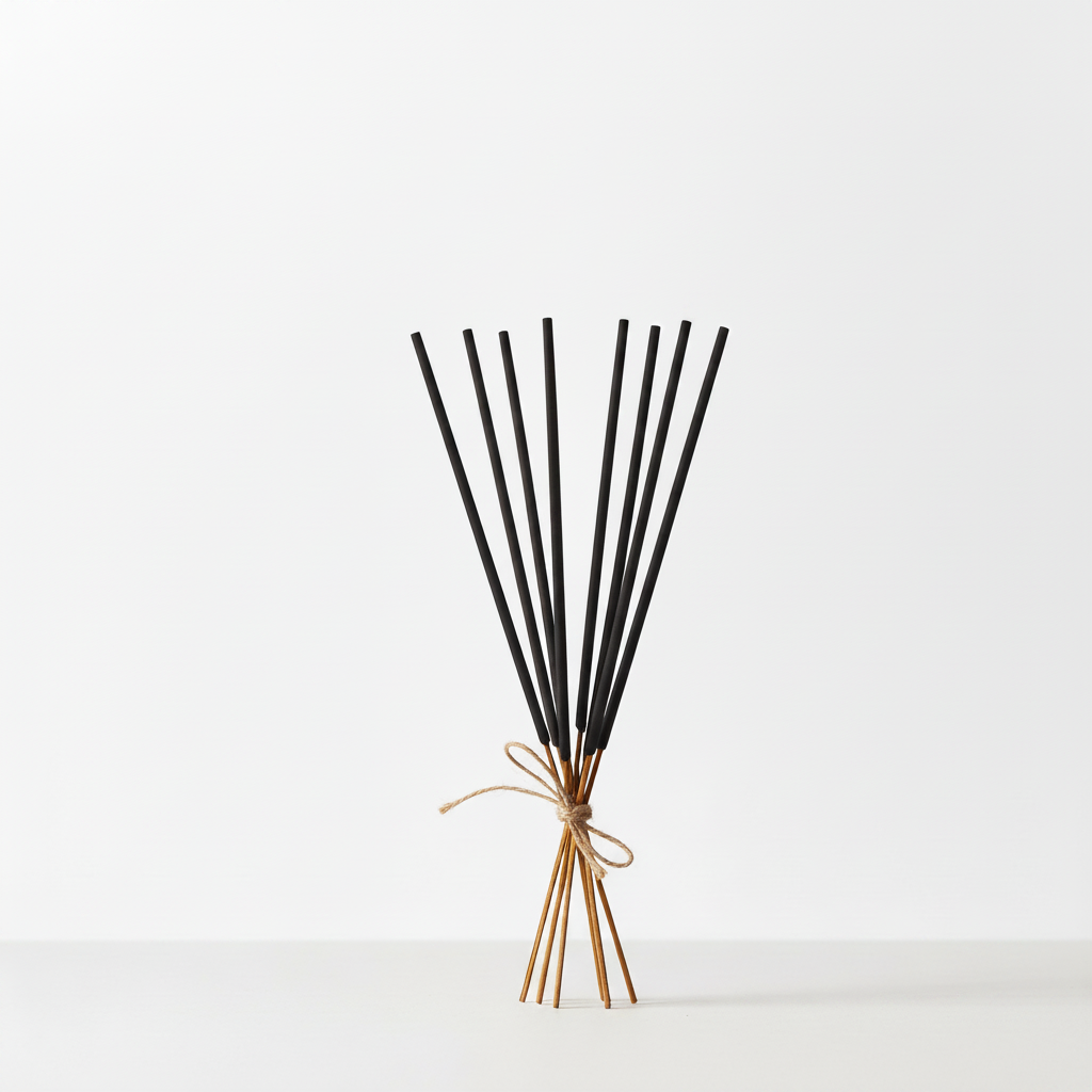 Incense Sticks Unlit White Background