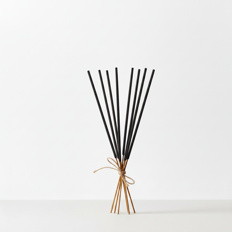 Incense Sticks Unlit White Background