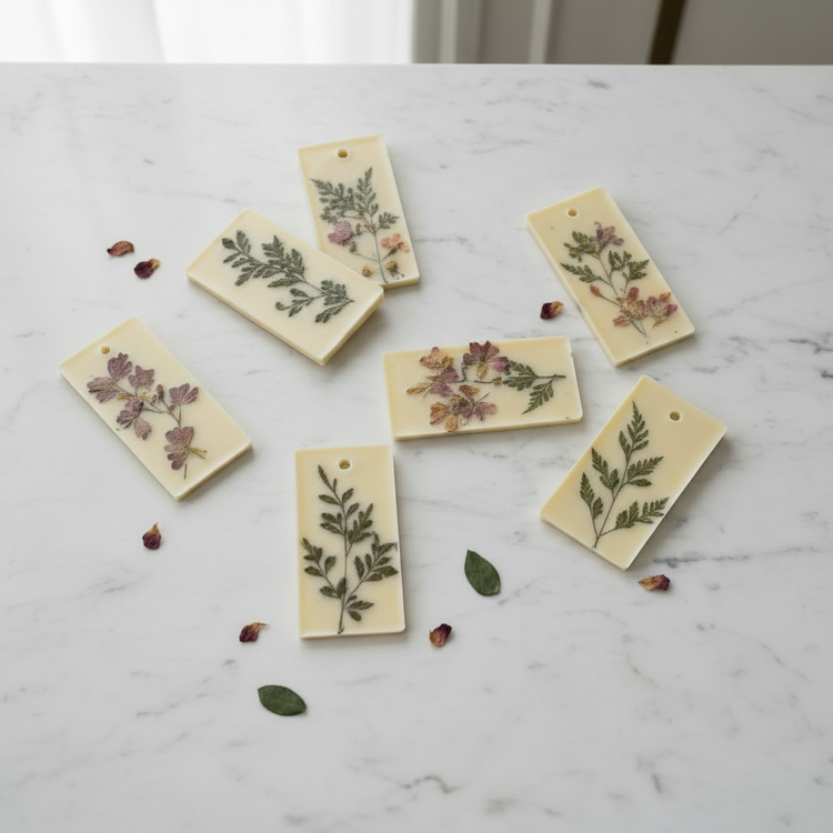 Wax Sachets Overhead White Marble