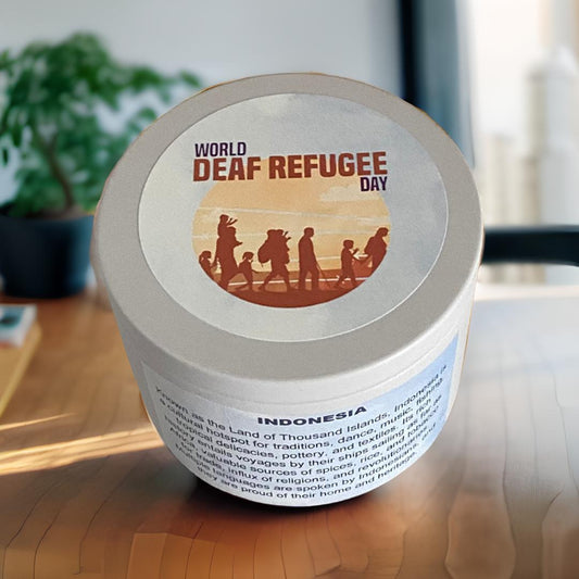 WORLD DEAF REFUGEE DAY CANDLE
